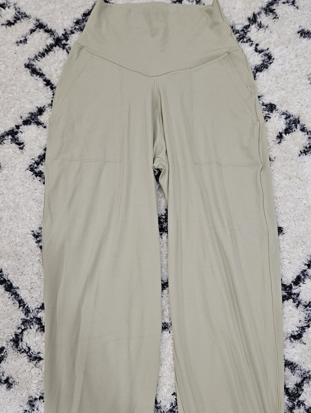 aerie Sage Green Relaxed Pull-On Track Pants